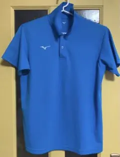 MIZUNO ポロシャツ ブルー Lサイズ　Fサイズのサムネイル