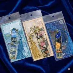 【新品】ゴッホ名画モチーフしおり3点セット⑧｜メタルブックマーク 薔薇他