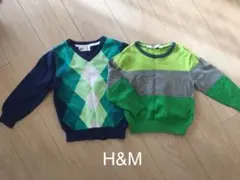 再お値下げ☆H&M 綿 セーター 2枚セット 90〜100
