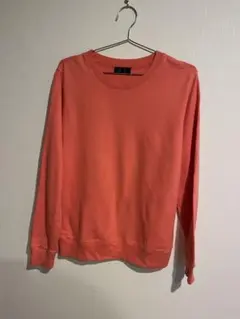 A.P.C. コーラルピンク クルーネック スウェット