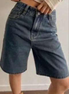 ハーフパンツ　デニム　ジーンズ
