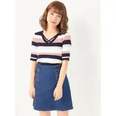 【台形レースアップスカート】