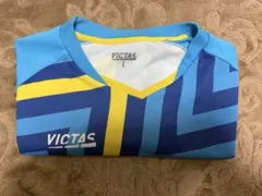 VICTAS 卓球ウェア L 青/黄色