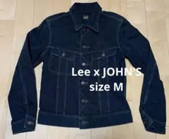 Lee x JOHN'S ブラックデニムジャケット M 黒
