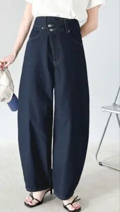 ☆classicalelf アシメウエストカーブデニムパンツ☆