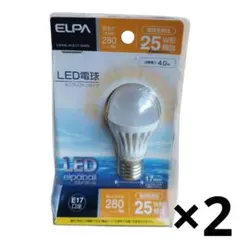 ELPA LED電球 ミニクリプトン LDA4L-H-E17-G403　2個