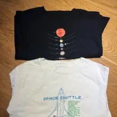 UNIQLO UT スペースシャトル 宇宙 長袖カットソー ロンT ２枚セット