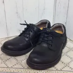 G.T. HAWKINS メンズ 黒 レザー シューズ WIDE ホーキンス 靴