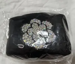 メイクポーチ★新品★ラインストーン★ブラックのサムネイル