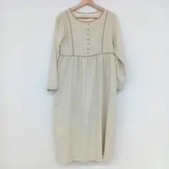 ☆エヘカソポ ehka sopo 長袖ワンピース　配色パイピングワンピース