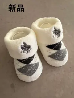 Polo baby ベビーソックス 靴下 アーガイル柄　新品