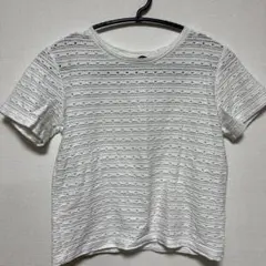 ZARA 透かし編み ホワイト Tシャツ Sサイズ