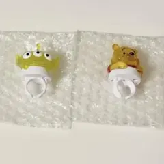 ディズニーキャラクター　カプセルリングライトコレクション　エイリアン　プーさん