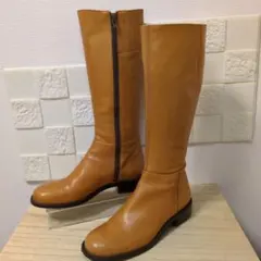 超美品☆ing(イング)キャメル色ロングブーツ✦本革