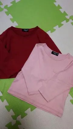 お値下げ中☆コムサ☆くすみカラーロンT☆80㎝