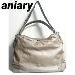 アニアリaniary◇本革レザーショルダーバッグ ハンドバッグ トートバック