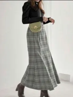 マーメイドスカート チェック 丈92