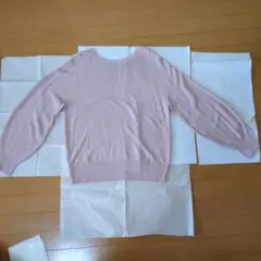 any FAM ピンク 長袖ニットセーター F