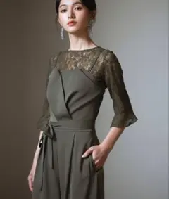 結婚式 セットアップ パンツドレス