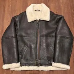 ClothsurgeonクロスサージョンムートンB-3ジャケット英国製こげ茶羊革 ClothsurgeonクロスサージョンムートンB-3ジャケット英国製こげ茶羊革