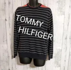 TOMMY HILFIGER ボーダー コットン ニット セーター M