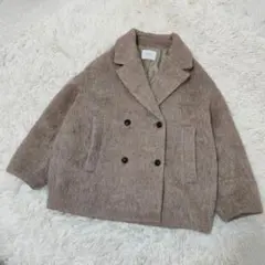 24AW MANOF SHAGGY COCOON COAT