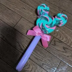 東京ディズニーランド　ミッキー　ミニー キャンディ型 ステッキ　ガラガラ