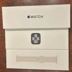 Apple Watch SE 44mmシルバー スターライトスポーツバンド