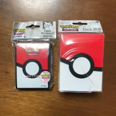 ポケカ　海外製　モンスターボール柄　スリーブ　デッキケース