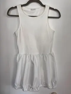 ホワイト ノースリーブ ワンピース 100cm 子供用