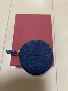 【新品未使用】Bonaventura ラウンドコインケース ネイビー