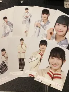 大園玲 櫻坂46 スタジャンコーデ シルバー 生写真 8種コンプ