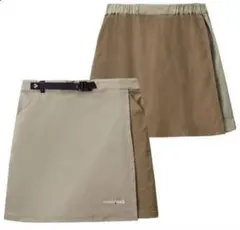 美品　モンベル　O.D.ラップショーツ　L ベージュ　巻スカート