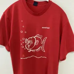 mont-bell モンベル　Tシャツ 魚　人面魚　日本製のサムネイル