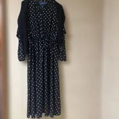 GU水玉模様のカジュアルワンピース