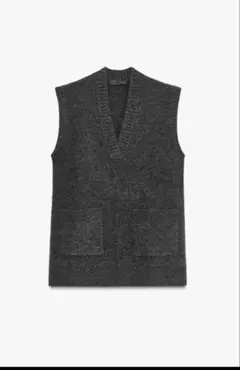 ZARA ロングウールニットベスト