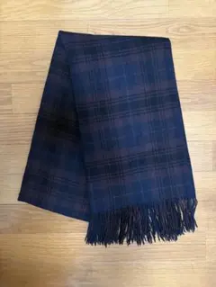 UNIQLO チェック柄 マフラー フリンジ付き