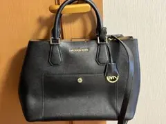 中古MICHAEL KORS 2way ショルダーバッグ ブラックフォーマル