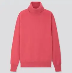 UNIQLO　ユニクロ　カシミヤタートルネックセーター　M　ピンク