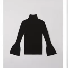 CFCL BS RIB BELL SLEEVE TOP ブラック　黒のサムネイル