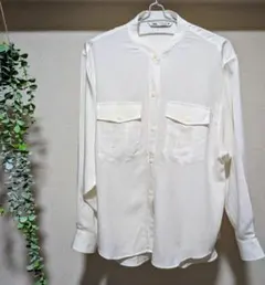 ZARA 長袖シャツ　ホワイト　Sサイズ