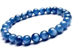 「高品質」❃天然色 ブルー カイヤナイト7mm ブレスレット「独自の世界観」