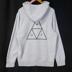 HUF ハフ トリプル トライアングル 両面プリント 上質素材 裏起毛 パーカー