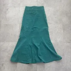 緑色 マーメイドスカート　春