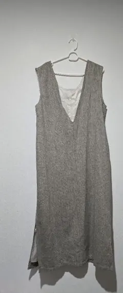 NOAHL(ノアル)　ヘリンボーン2wayワンピース　グレージュ