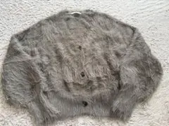 Te chichi テチチ フェザーショートニットカーディガン