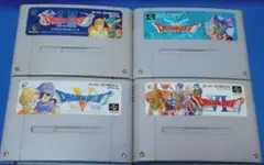 スーファミ　ドラゴンクエストⅠ・Ⅱ、Ⅲ、Ⅴ、Ⅵ　４本セット　動作確認済み