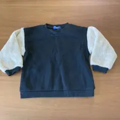 トレーナー・パーカー 95cm 黒×ベージュ