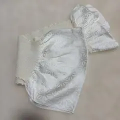 ホワイト絞り帯揚げ