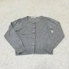 ギャラリービスコンティ　リボン　カーディガン　グレー2